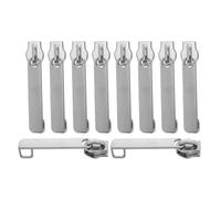 LALAFINA Nylon Double-Layer Zipper Slider Replacement Pulls 10pcs Smooth Sliding Zipper Pull Tabs, Prevents Damage and Versatile for Luggage Lock Hole for Vacations and Business Trips