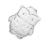 LALAFINA Owl Shaped Creative Glass Hydroponic Vase European Style Desktop Flower Container for Indoor Plant Arrangement