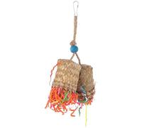 LALAFINA Parrot Chewing Made of Wood Assorted Colours, Promotes Physical Activity and Foraging, Suitable for Parrots and Pet Birds as A Bird Cage Chew Random Color