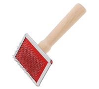LALAFINA Pet Grooming Comb Dog Hair Removal Tool with Ergonomic Handle Wooden Fine Tooth Design Removes Dead Skin and Shedding for Dogs and Cats for Home Grooming