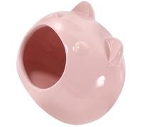 LALAFINA Pet Hideout in Cute Cartoon Shape Ceramic Small with Comfortable Cooling Feature Small Hamster House for Hamsters and Rats for Pet’s Home and Sleep