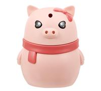LALAFINA Pink Pig Shape Toothpick Holder Box with Pop-up Automatic Dispenser, Sleek Plastic Case about 150 Toothpicks, Gifts for Family and Friends