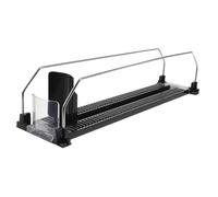 LALAFINA Plastic Drink Propeller Shelf Drink Pusher Automatic Replenishment Sliding System Sturdy Display at The Forefront for Convenience Store Beverage Organisation