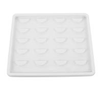 LALAFINA Plastic Eyelash Storage Case and Cosmetics Storage for False Eyelashes with Snug Fit and Security, White Lash Packaging Box Suitable for Individual Use