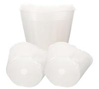 LALAFINA Plastic Flower Pot Liners with Drainage Holes 10Pcs Lightweight Indoor Seedling Planter Inserts for Balcony and Home Gardening