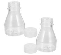 LALAFINA Plastic Laboratory Bottle with High-temperature Resistance 2pcs and Sample Preservation and Easy Handling 150ml Plastic Cell Culture Flask for Tissue Culture Suitable