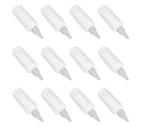 LALAFINA Plastic Squeeze Bottles Made of Pet and Pp 12pcs 100ml with Pointed Tip Nozzle, Leakproof Refillable Travel Bottles Controlled Dispensing Lotion Dispensers for Daily Use