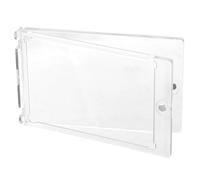 LALAFINA Plastic Trading Card Holder for Collectibles and Postcards, White Protective Sleeve with No Burrs and Sturdy, Baseball Card Display Case for Sports Memorabilia Storage