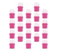 LALAFINA Portable Nail Soaker Caps 20Pcs Pink Manicure Accessory Comfortable Fit for Gel and Acrylic Nail Removal at Home or Salon