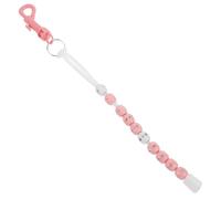 LALAFINA Portable Pink Golf Counter for Women with Beaded Chain, Accurate Scoring Golf Accessory Made of Plastic, Stylish Design for Competitive Matches and Oncourse Use