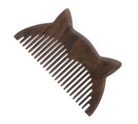 LALAFINA Portable Sandalwood Comb for Hair with Massage Function, Deform Resistance, and Brown Wooden Material, for Personal Hairdressing and Improving