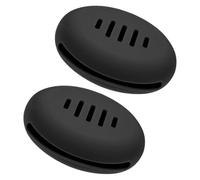 LALAFINA Portable Silicone Makeup Sponge Storage Case 2pcs Breathable Washable Beauty Sponge Holder for Travel and Everyday Makeup Organiser