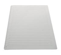 LALAFINA Precision Plastic Straight Line Stencil Ruler for Journaling and Art Projects, Small White Drawing Tool for Students and Professionals to Draw Straight Lines Accurately