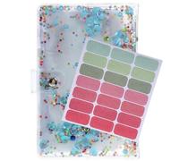 LALAFINA PVC Money Binder Organizer for Cash with Zipper Bag, Loose Leaf Budget Binder Notebook, Easy to Organize Papers, Longer Service Life, Suitable,