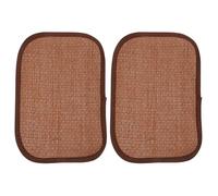 LALAFINA Rabbit and Guinea Pig Cooling Mat 2 Pieces Indoor Grass Bedding for Heat Dissipation Random Color