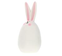 LALAFINA Rabbit Ornament Ceramic 6.1x2.95x2.95 Inch Creative Elegant Desktop Decor Not Easy to Dirty for Special Occasions and Outdoor Household Arrangement