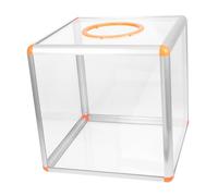 LALAFINA Raffle Ticket Box Cubic Lottery Holder Donation Case for Party Meeting Cubic Ballot Box