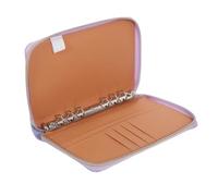 LALAFINA Refillable Wallet Organizer and Small Jewelry A6 Pu with 6 Structure and Multiple Card Slots, Versatile Storage for Travel Documents for Office and School Use
