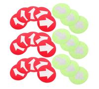 LALAFINA Reflective Trail Markers 20pcs Arrow Direction Decals Waterproof PVC Stickers for Stairway Pathways and Camping