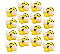LALAFINA Resin Bee Charms Flatback Resin Charms Lightweight 20pcs Miniature Bee Ornaments for DIY Phone Case Accessories and Decorating Photo Frames