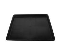 LALAFINA Reusable Black Plastic Pet Toilet Tray for Bunny and Parakeet with Wear Resistance and Smooth Surface, Suitable for Small Pet Cage Bottom and Litter Replacement