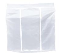 LALAFINA Reusable Washable Peva Garment Cover Clothes Storage Bag with Protective Dustproof Function for Home Wardrobe Hanging, Simple Design White Dust Coat Cover for Dresses Suits