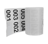 LALAFINA Self-Adhesive Number Labels Roll 1-1000 with Heat Sensitive Adhesive, Strong Adhesion and Easy Peel for Logistics and Production Lines, Versatile Warehouse Inventory Stickers
