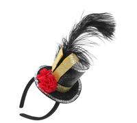 LALAFINA Sequin Mini Top Hat Headband for Birthday Parties Party Hat Hairband Accessory Steampunk Fascinator Headpiece for Women