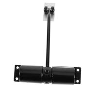 LALAFINA Silent Automatic Door Closer Spring Self Closing Residential Door Hinge for Garage and Interior Noise Easy Installation Convenient One Black Round Design