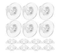 LALAFINA Silicone Earring Backs Soft Lightweight Practical Back Replacement 500pcs for Earrings for Pierced Ears for and Home Practice