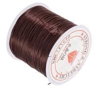 LALAFINA Silicone Elastic Wire 0.6mm Flat Design for Hair Extensions Black Stretchable and Sturdy Cord Suitable for Hairstyle Scenarios and Frequent Hairstyle Changes