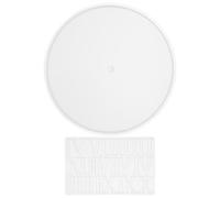 LALAFINA Silicone Epoxy Clock Mold Lightweight and Easy to Use for DIY Wall Clock Art Crafts and Resin Casting with Timeless Elegant Design