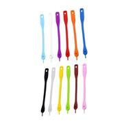 LALAFINA Silicone Wine Glass Markers Assorted Colour Silicone Drink Markers Perforation Design 12pcs Reusable Cup Identifiers That Stick Well Random Color for Weddings and Bars