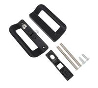LALAFINA Sliding Door Handle with Flush Pull, Aluminium Alloy Material, Easy Installation and Rust-Resistant, for Closet and Shed Sliding Doors, Stylish Rustic Design