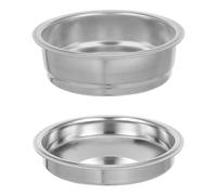 LALAFINA Stainless Steel Filter Basket Easy Maintenance for 2pcs Series Models Semi-Automatic Coffee Machines Compatible with for Small Coffee Shops and Home Kitchens