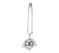 LALAFINA Stainless Steel Tea Filter Strainer with Snap Spoon and Handle for Brewing Tea Suitable for Friends in Kitchen Or Office