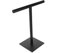 LALAFINA Stainless Steel Towel Standing Bar with Balanced Base Practical and Sturdy Hand Towel Rack for Bathroom Or Countertop Compact Size Vertical Design