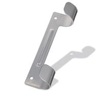 LALAFINA Steel Double Hanging Hook Ironing Board Wall Mount Holder with Two Curved Hooks Space-Saving Storage for Hotel Room and Laundry Room