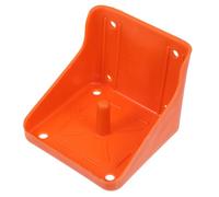 LALAFINA Sturdy Pe Salt Lick Holder for Livestock and Cattle with Orange Thickened Frame, Suitable for Home and Commercial Livestock Farms, Stable Salt Block Feeding Box and