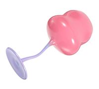 LALAFINA Tall Glass Wine Cup Glass Wine Goblet 400ml Rose Shaped Lightweight Smooth Surface Elegant for New Year's Party