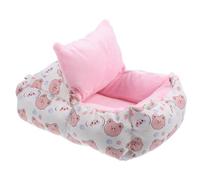 LALAFINA Thick Insulated Guinea Pig Bed Small Animal Nest Warm Cozy Hideout Tent for Hamsters Ferrets Chinchillas Hedgehogs Washable Cloth Rat House for Mini Pets