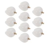 LALAFINA Tooth Pendant Charms Dangle Charms White 10pcs Resin Lightweight with Realistic Tooth Design for Bracelet and Key Chains, Present for Dentist Jewelry Making