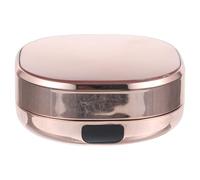 LALAFINA Travel Foundation Container Lightweight Plastic Makeup Case with Powder Puff for Women, Compact Cosmetic Box Designed to Prevent Powder from Spreading, for Travel and Home Use