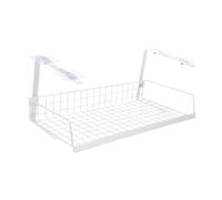 LALAFINA Under Desk Cable Management Rack Mesh Storage Shelf Wire Organizer Capacity Power Strip Holder No Drill Installation for Office and Home