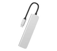 LALAFINA USB Adapter Portable Docking Station for Type C Laptops Data Transfer High Efficiency Heat Dissipation Supports Video Output and Pd Fast Charging