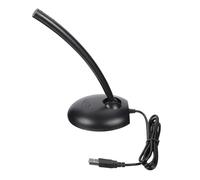 LALAFINA USB Computer Microphone with Base for Recording and Musical Instrument Play, Lightweight Pvc Tabletop Microphone with Signal to Noise Ratio ≤50db, Modern Simple Appearance