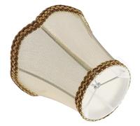 LALAFINA Victorian Style Lampshade Cloth Lamp Covers for Table Lamps with Patterns Stylish Simple Design Golden Color Creates Optimal Light and Romantic Atmosphere for Home Decoration