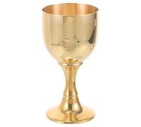 LALAFINA Vintage Brass Chalice Cup High Foot for Altar and Home Decor, Solid Brass Material, Not Easy to Fade, for Tarot and Wicca Rituals
