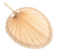 LALAFINA Vintage Hand Fan with Handle Made of Handmade Palm Leaf Featuring Woven Structure Design, Convenient to Store and Stay Cool in The Summer, for Home Use and Outdoor Summer Events