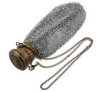 LALAFINA Vintage Mesh Steel Closure Lid Purse Twist Coin with Stainless Compact Portable Retro Change Holder and Antique Enthusiasts and Collectors